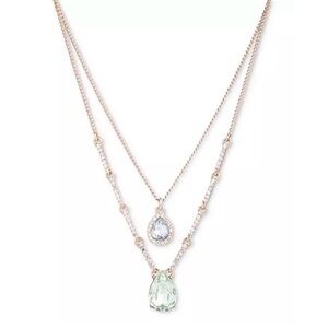 Givenchy multi stone 2 row necklace